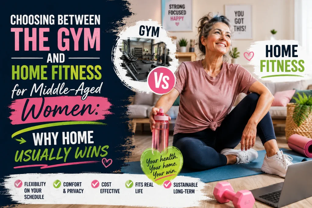 Gym vs. Home Fitness for Women Over 40: Why Home Usually Wins