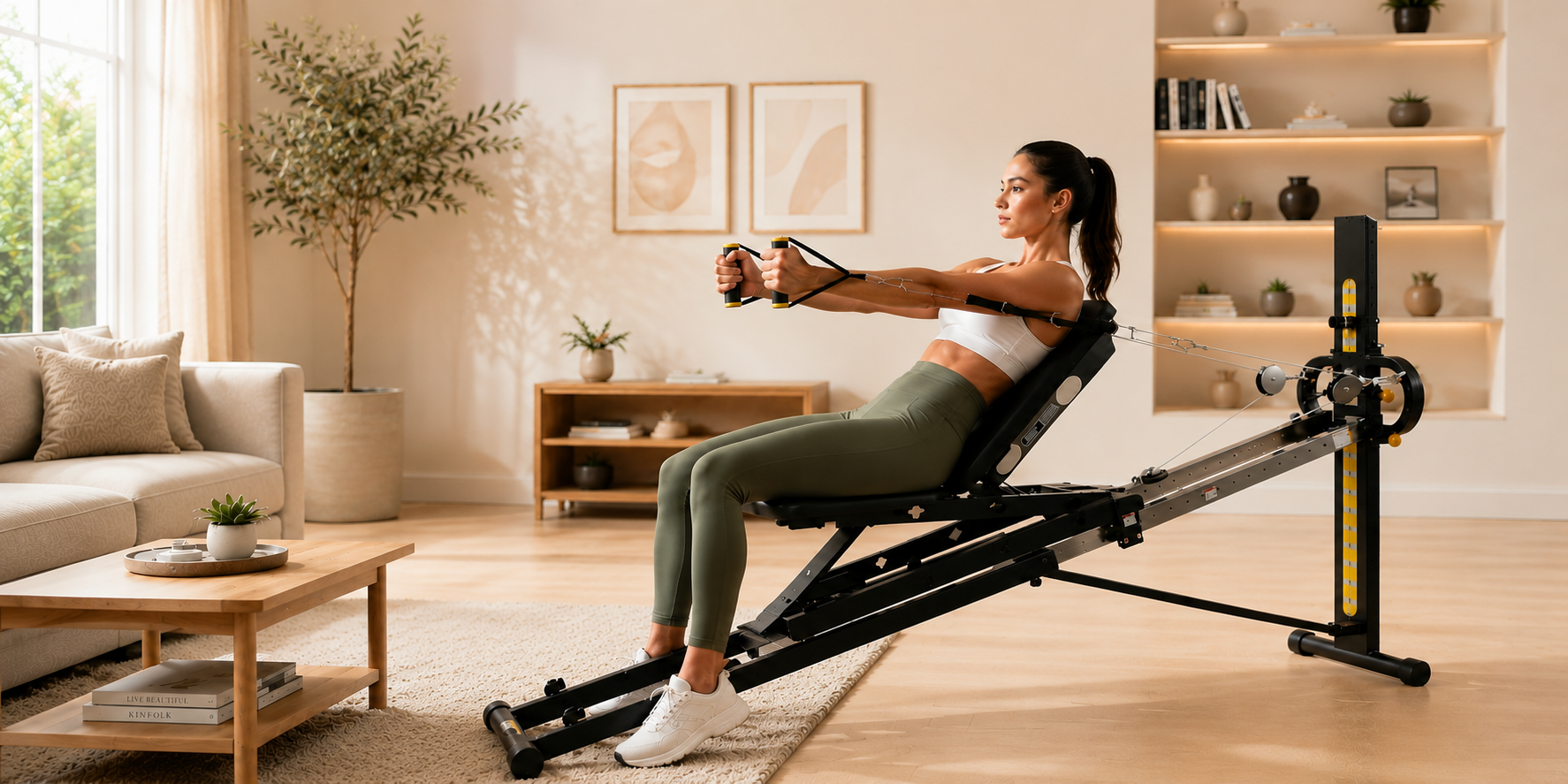 MOMO home gym in a retail/lifestyle setting